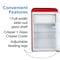 Commercial Cool 4.0 Cu. Ft. Refrigerator With Freezer, Vintage Style Refrigerator, Red CCRR4LR - alternate 5